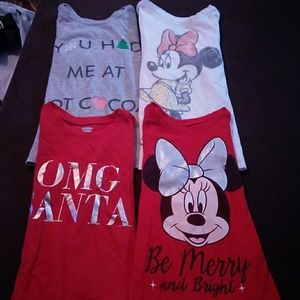 Lot of four girls long sleeve shirts